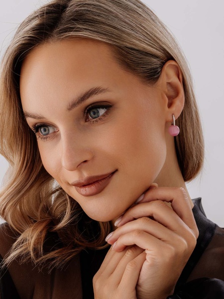 Серьги из серебра с кошачий глазами в ювелирном интернет-магазине