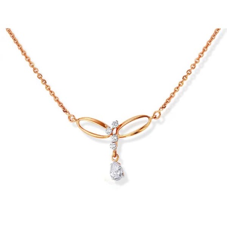 Колье из золота с фианитом