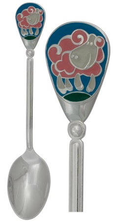 Ложка детская из серебра без вставок