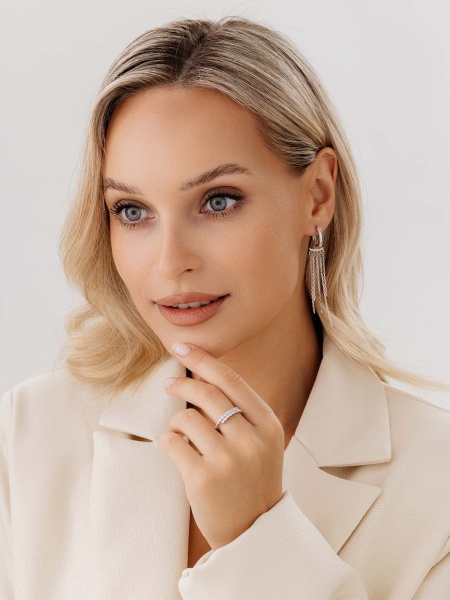 Серьги из серебра без вставок в ювелирном интернет-магазине