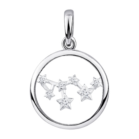 Купить подвеска из серебра с фианитами