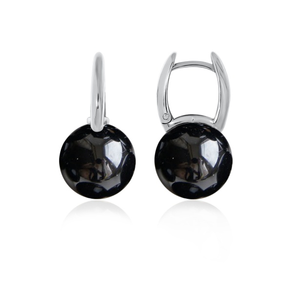 Серьги из серебра с агатом 2340394318-20 от KRASNOE, металл Серебро, вставка Агат