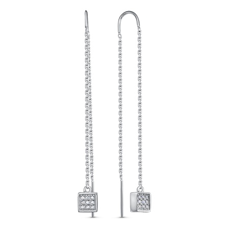 Серьги из серебра с1416113 от KRASNOE, металл Серебро, вставка Фианит