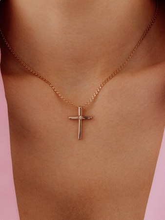 Подвеска из серебра с фианитом