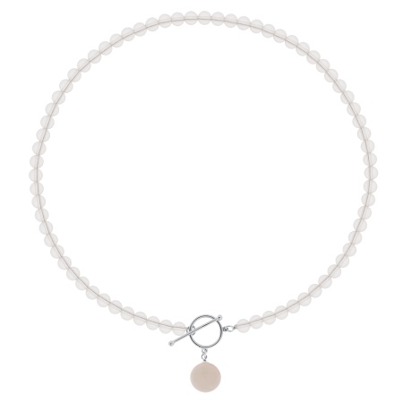 Колье из серебра с кварцем 8340101816-45-30