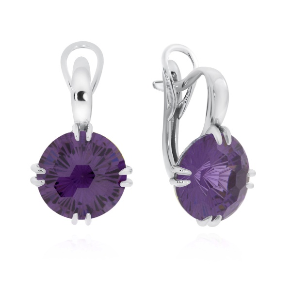 Серьги из серебра с фианитами 2340201498-92 от KRASNOE, металл Серебро, вставка Фианит