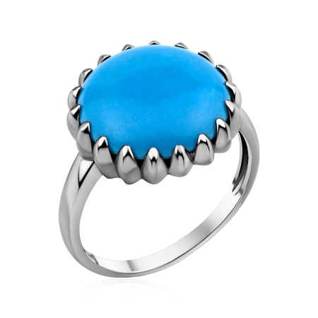 Купить кольцо из серебра с бирюзой в интернет-магазине KRASNOE