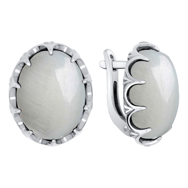 Серьги из серебра с перламутрами в ювелирном интернет-магазине