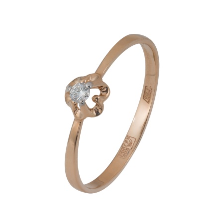 Купить кольцо из золота с бриллиантом в интернет-магазине KRASNOE