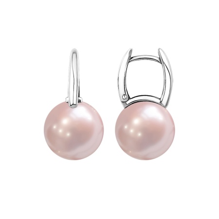Серьги из серебра с жемчугом