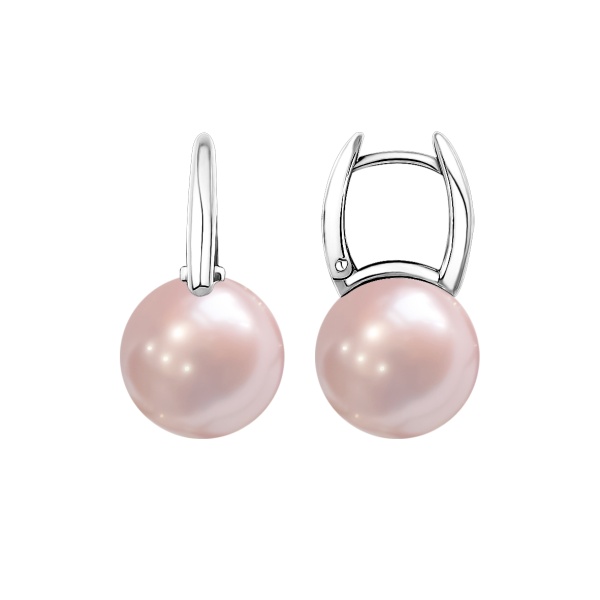 Серьги из серебра с жемчугом