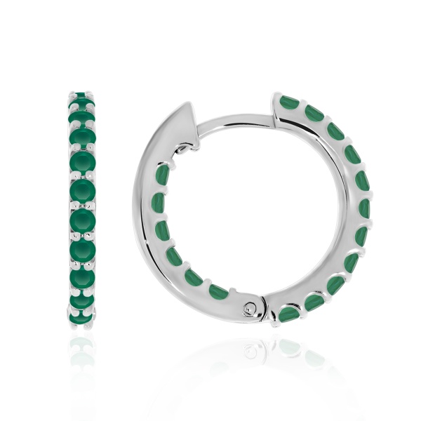 Серьги из серебра с агатами 2340391315-60 от KRASNOE, металл Серебро, вставка Агат