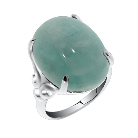 Купить кольцо из серебра с амазонитом в интернет-магазине KRASNOE