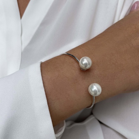 Купить браслет из серебра с жемчугом