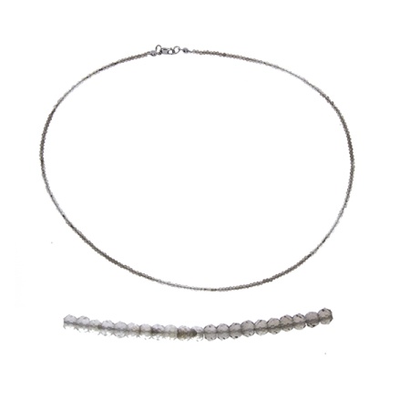 Бусы из серебра с топазами 8340106053-40