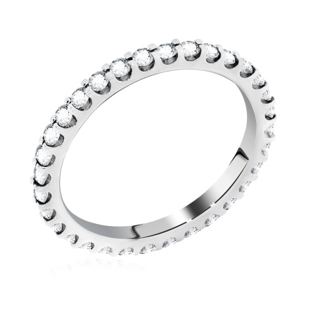 Купить кольцо из серебра с фианитами в интернет-магазине KRASNOE