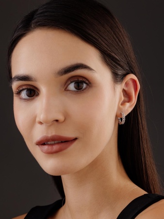 Серьги из серебра без вставок