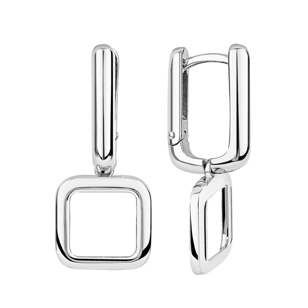 Серьги из серебра без вставок в ювелирном интернет-магазине