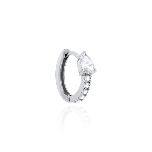 Серьга из серебра с фианитом 2340204989л от KRASNOE, металл Серебро, вставка Фианит