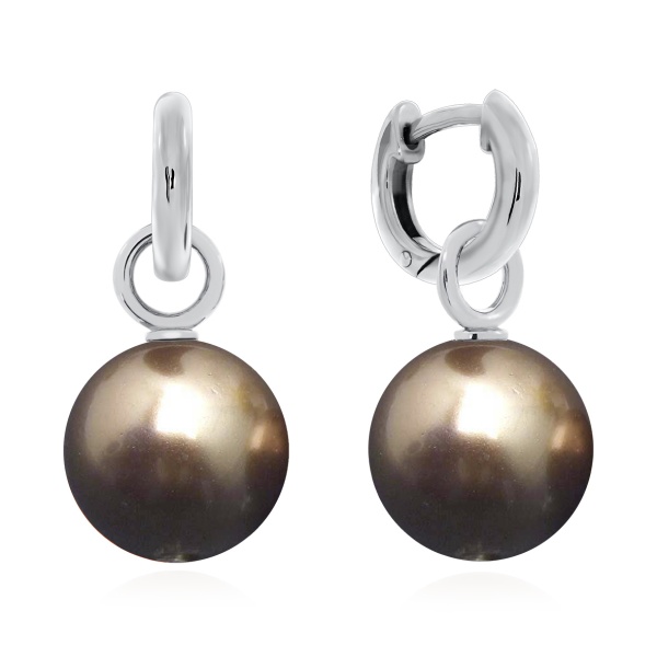 Серьги из серебра с жемчугом