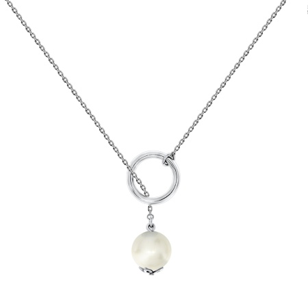 Колье из серебра с жемчугом 8340241483-2-65