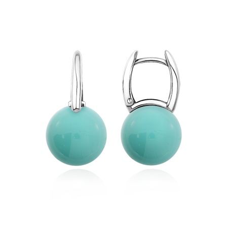 Серьги из серебра с жемчугом