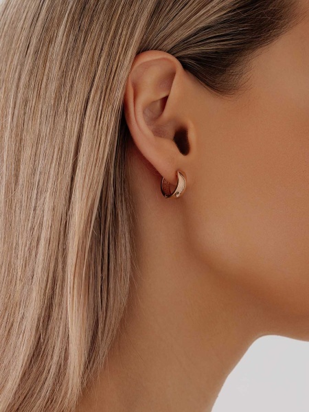 Серьги из серебра без вставок со скидкой