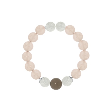 Купить браслет из серебра с агатом, кварцем и кварцем