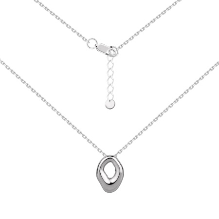 Колье из серебра без вставок 8340406712-16-45