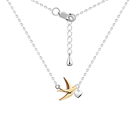 Колье из серебра без вставок