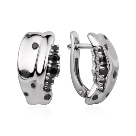 Серьги из серебра со шпинелью 2340211158-1 от KRASNOE, металл Серебро, вставка Шпинель