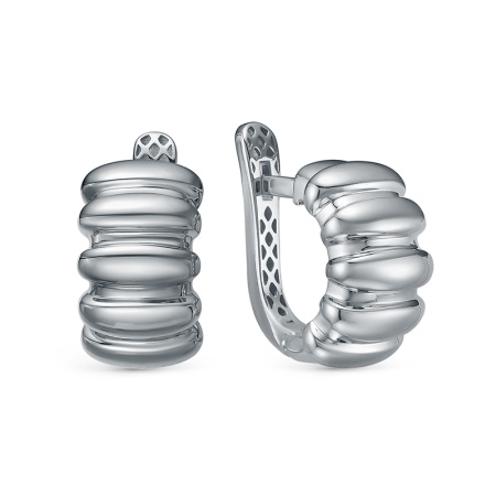 Серьги из серебра без вставок