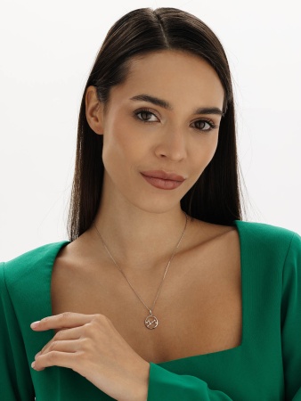 Купить подвеска из серебра с фианитами