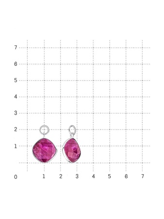 Купить подвески на серьги из серебра с агатом