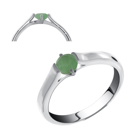 Купить кольцо из серебра с бериллом в интернет-магазине KRASNOE