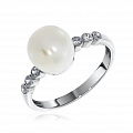Кольца из серебра с жемчугом