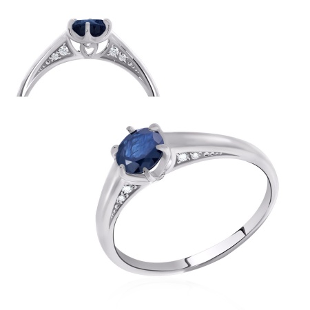 Купить кольцо из серебра с корундом в интернет-магазине KRASNOE