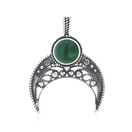 Купить подвеска из серебра с агатом