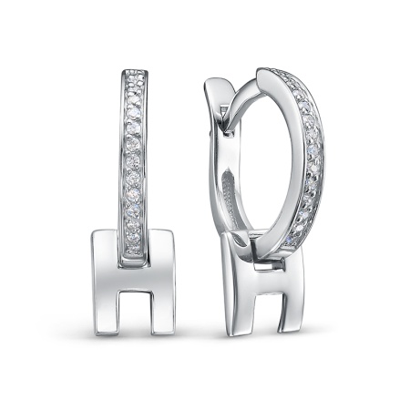 Серьги из серебра с1205342 от KRASNOE, металл Серебро, вставка Фианит