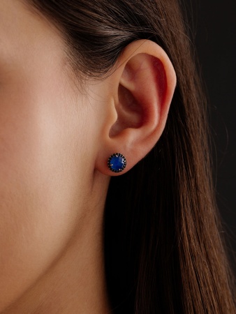 2348871972л-1-105 Серьги (Ag 925) 2348871972л-1-105 от KRASNOE, металл Серебро, вставка Агат