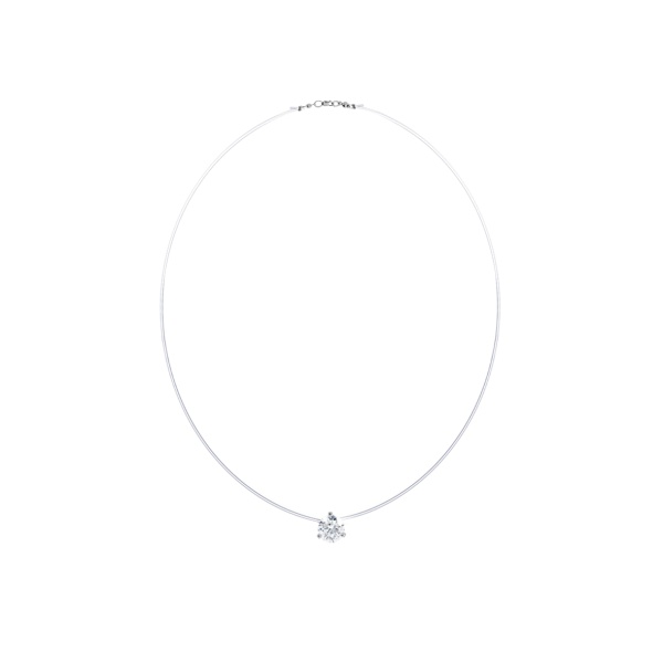 Колье из серебра с фианитом