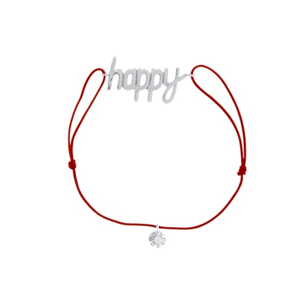 Купить браслет из серебра с нить капроном