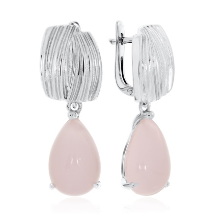 Серьги из серебра с агатом 2340391380-30 от KRASNOE, металл Серебро, вставка Агат
