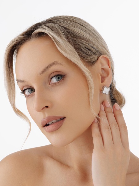 Серьги из серебра с перламутрами в ювелирном интернет-магазине