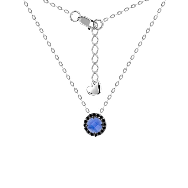 Колье из серебра с агатом 8348871874л-3-40-1-105