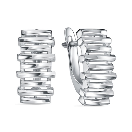 Серьги из серебра без вставок