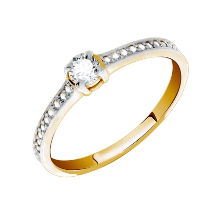 Купить кольцо из серебра с фианитами в интернет-магазине KRASNOE