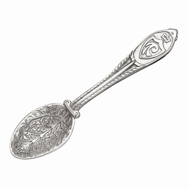 Ложка-загребушка из серебра