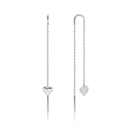 Серьги из серебра без вставок 2340401335 от KRASNOE, металл Серебро, вставка Без вставок