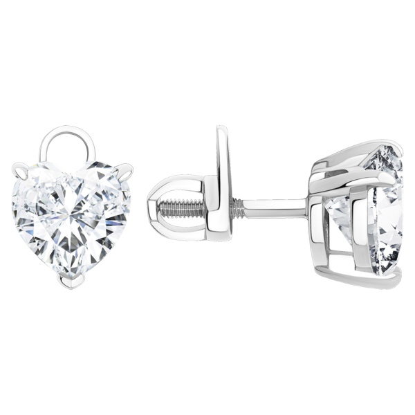 Пусеты из серебра с фианитами в ювелирном интернет-магазине